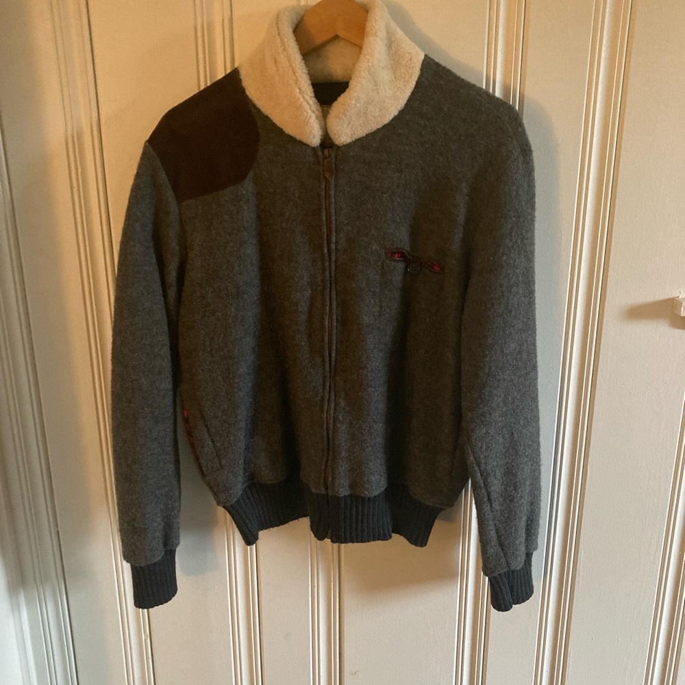 Vintage Billy Reid Gray and Cream Jacket